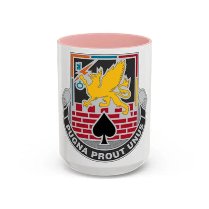 172 Engineer Battalion (U.S. Army) Accent Coffee Mug 15oz Pink - Go Mug Yourself