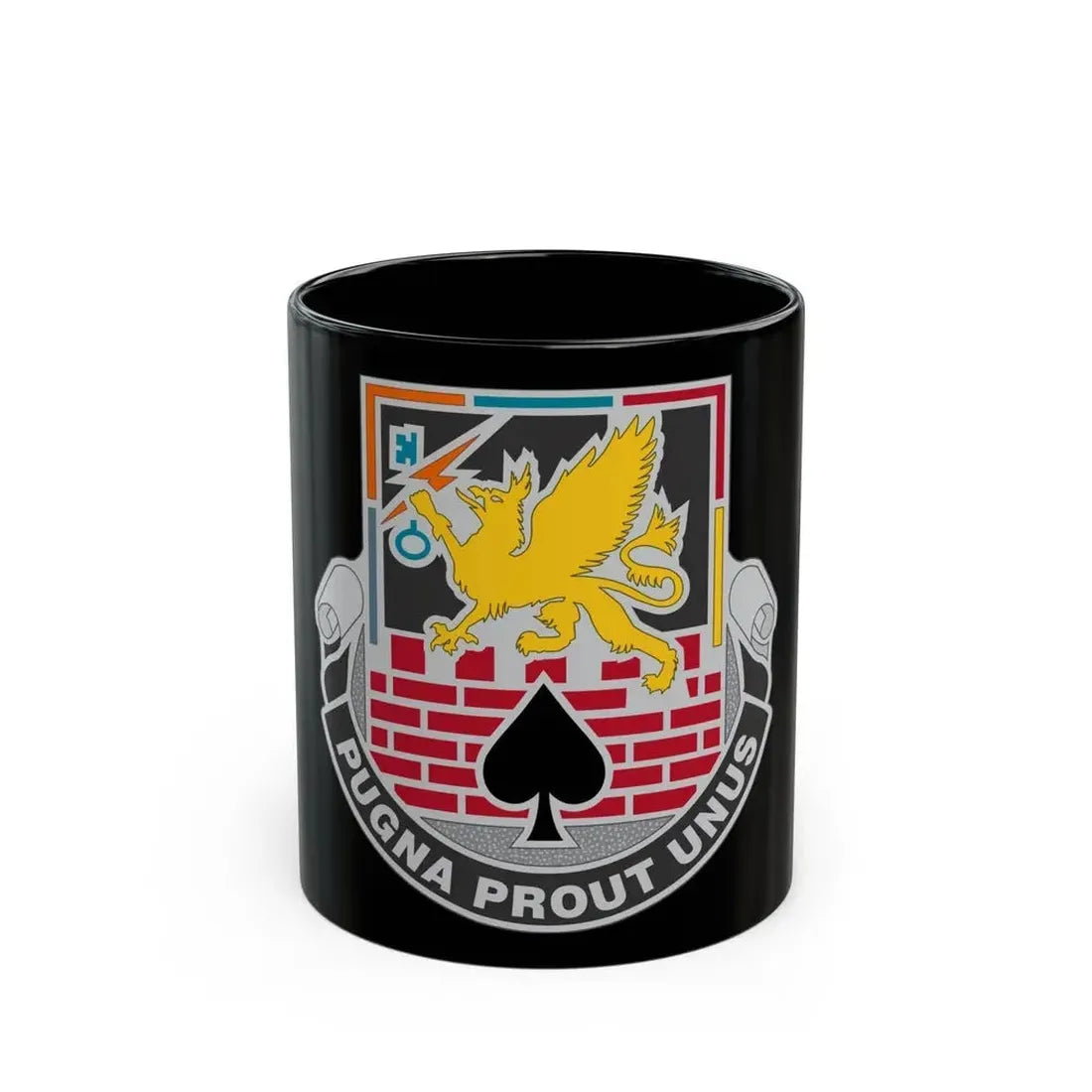 172 Engineer Battalion (U.S. Army) Black Coffee Mug 11oz - Go Mug Yourself
