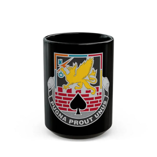 172 Engineer Battalion (U.S. Army) Black Coffee Mug 15oz - Go Mug Yourself