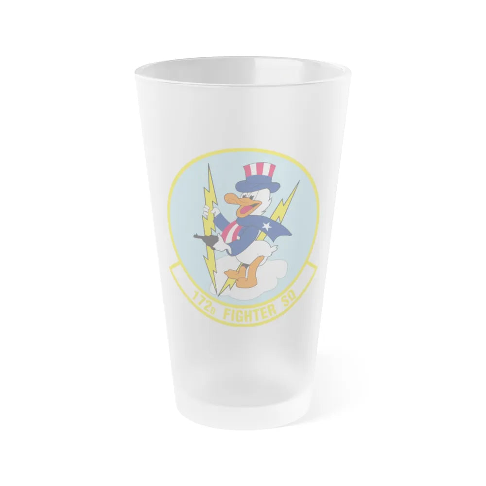 172 Fighter Squadron (U.S. Air Force) Frosted Pint Glass 16oz-16oz-Frosted-Go Mug Yourself