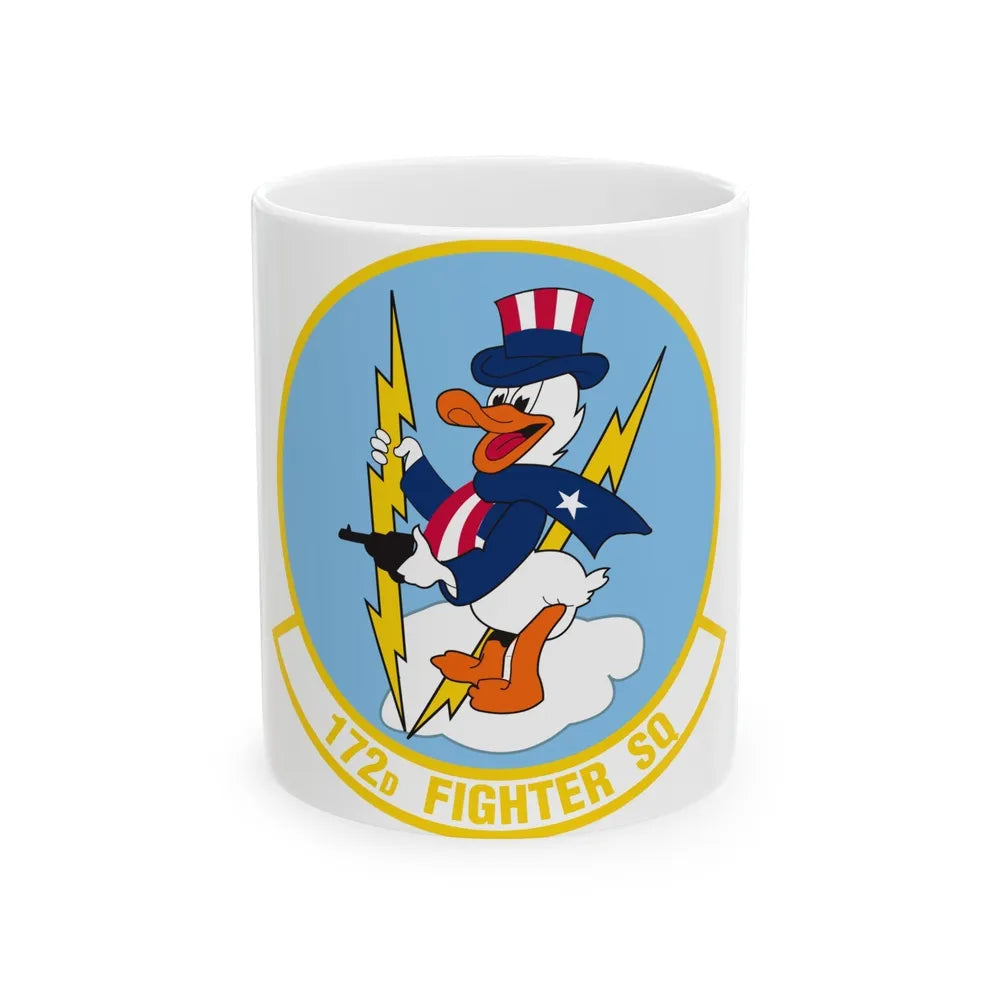 172 Fighter Squadron (U.S. Air Force) White Coffee Mug-11oz-Go Mug Yourself