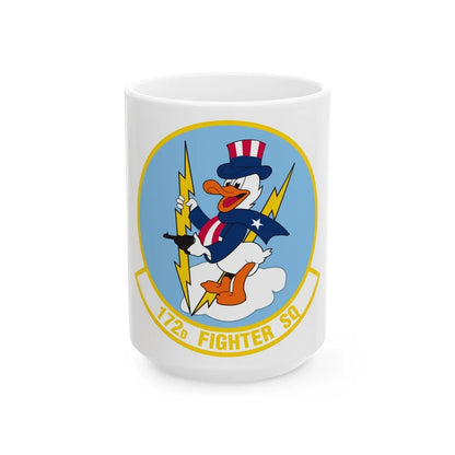 172 Fighter Squadron (U.S. Air Force) White Coffee Mug-15oz-Go Mug Yourself