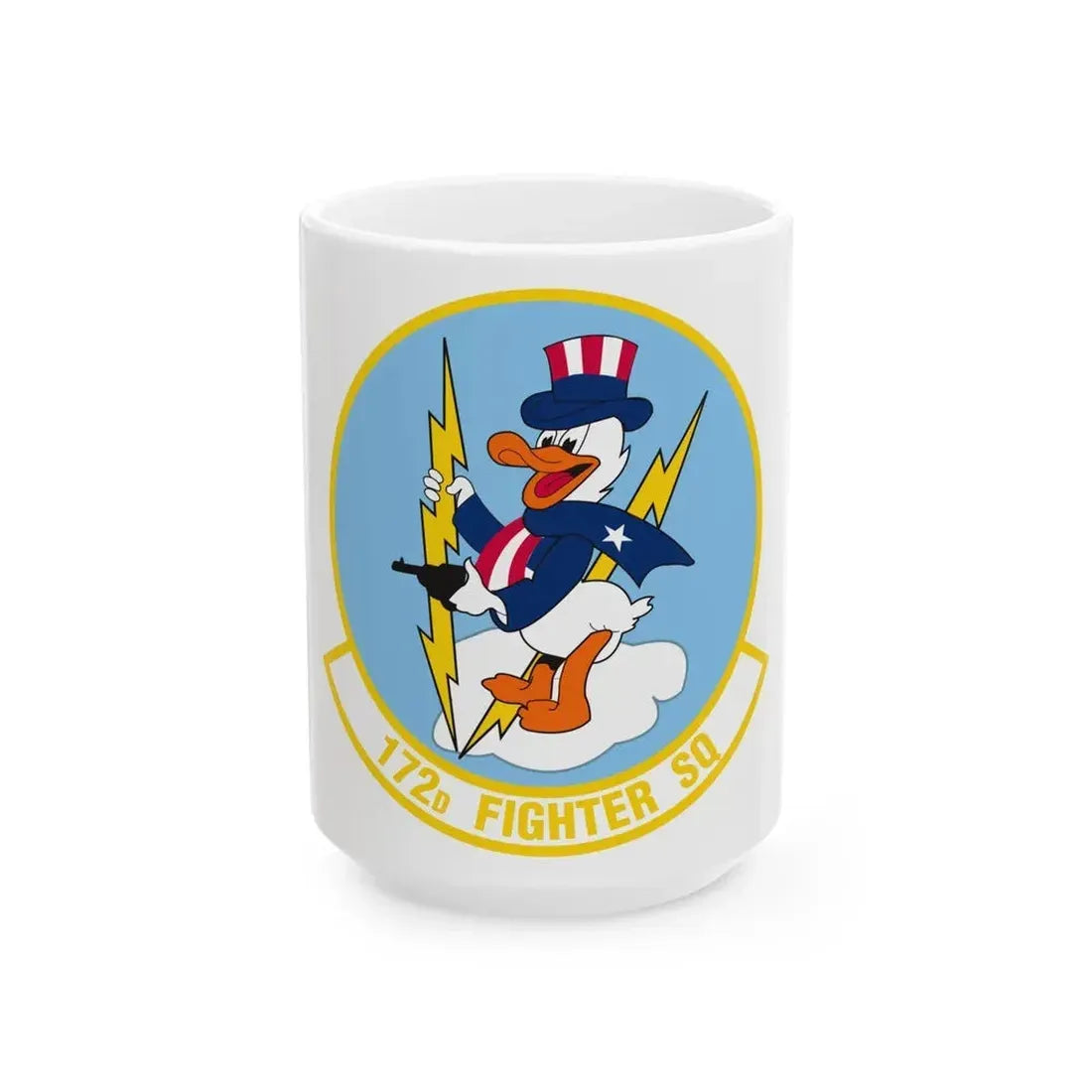 172 Fighter Squadron (U.S. Air Force) White Coffee Mug 15oz - Go Mug Yourself