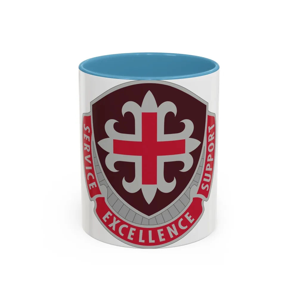 172 Medical Battalion (U.S. Army) Accent Coffee Mug-11oz-Light Blue-Go Mug Yourself