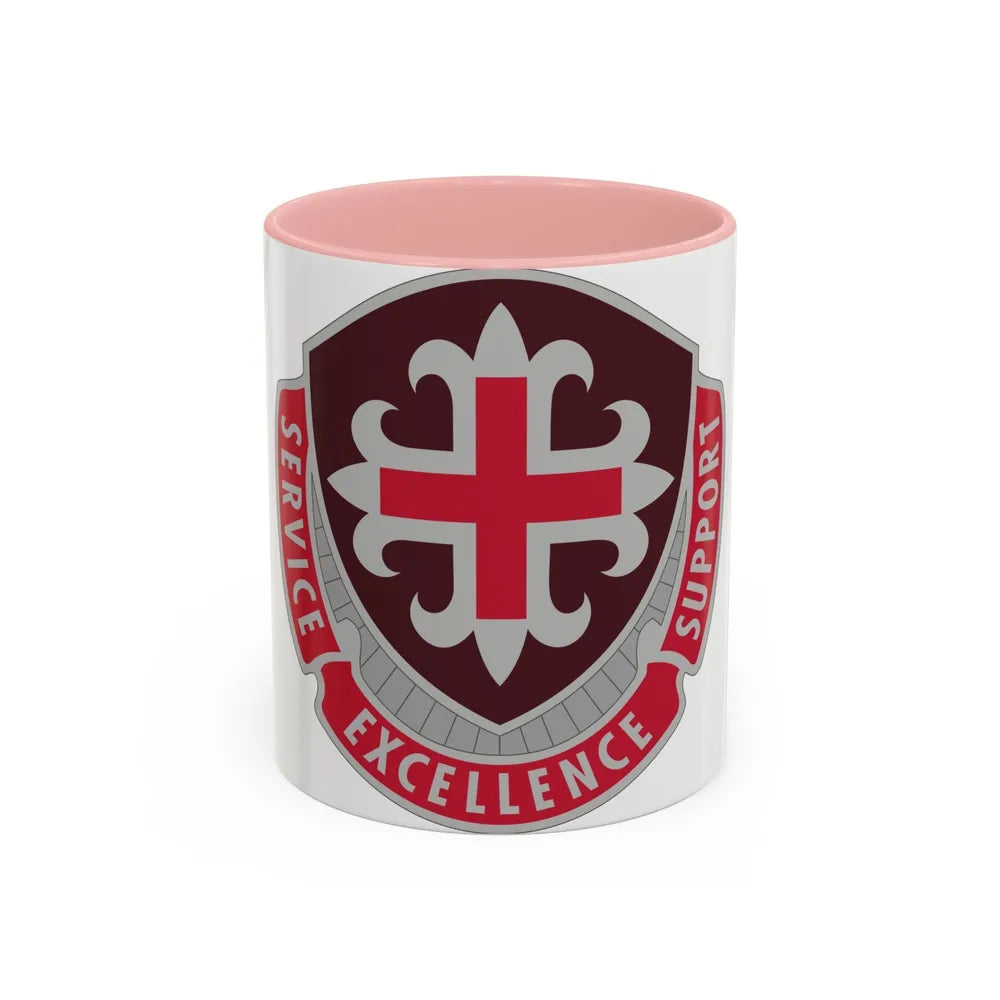 172 Medical Battalion (U.S. Army) Accent Coffee Mug-11oz-Pink-Go Mug Yourself