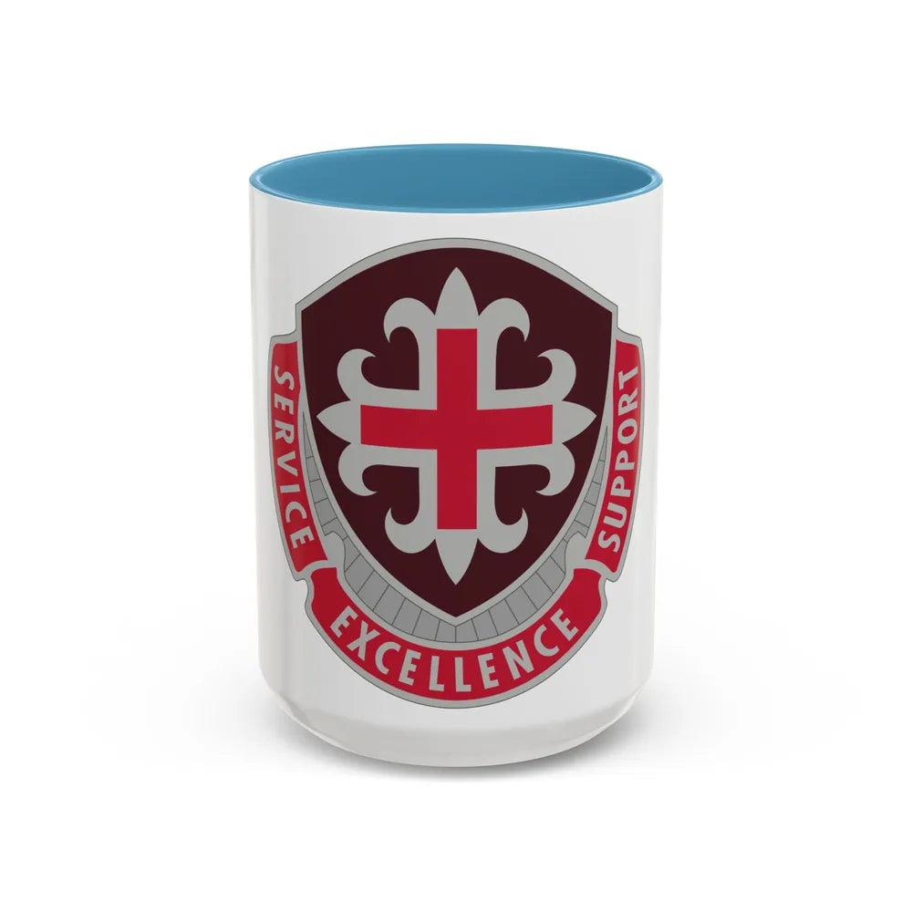 172 Medical Battalion (U.S. Army) Accent Coffee Mug-15oz-Light Blue-Go Mug Yourself