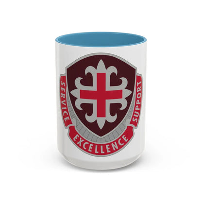 172 Medical Battalion (U.S. Army) Accent Coffee Mug-15oz-Light Blue-Go Mug Yourself