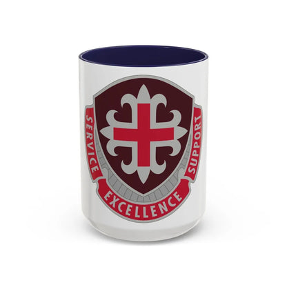 172 Medical Battalion (U.S. Army) Accent Coffee Mug-15oz-Navy-Go Mug Yourself