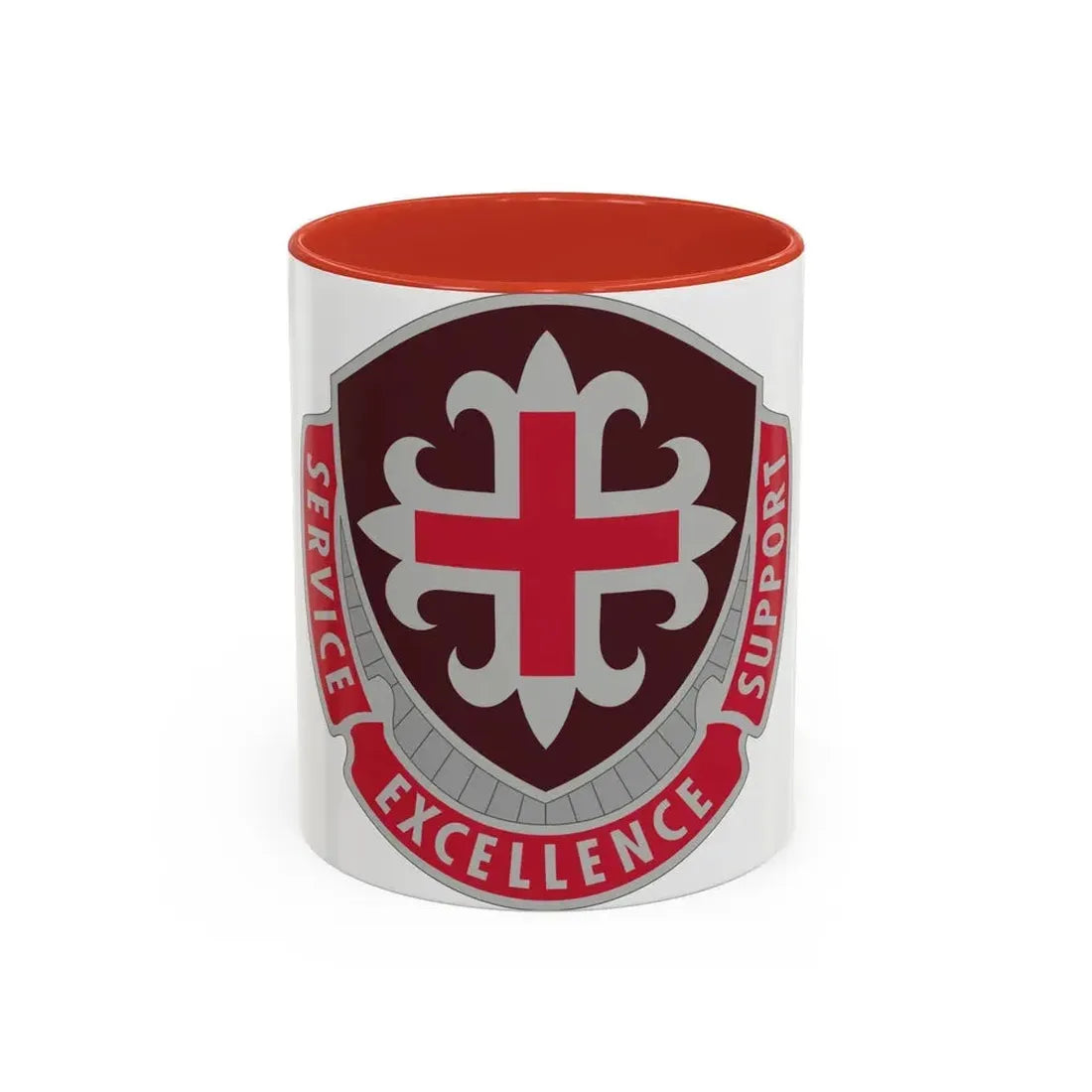 172 Medical Battalion (U.S. Army) Accent Coffee Mug 11oz Red - Go Mug Yourself