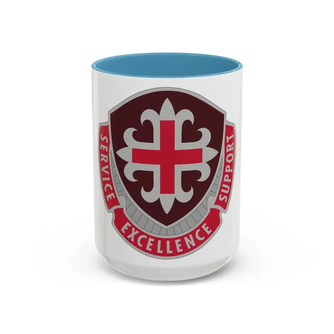 172 Medical Battalion (U.S. Army) Accent Coffee Mug 15oz Light Blue - Go Mug Yourself