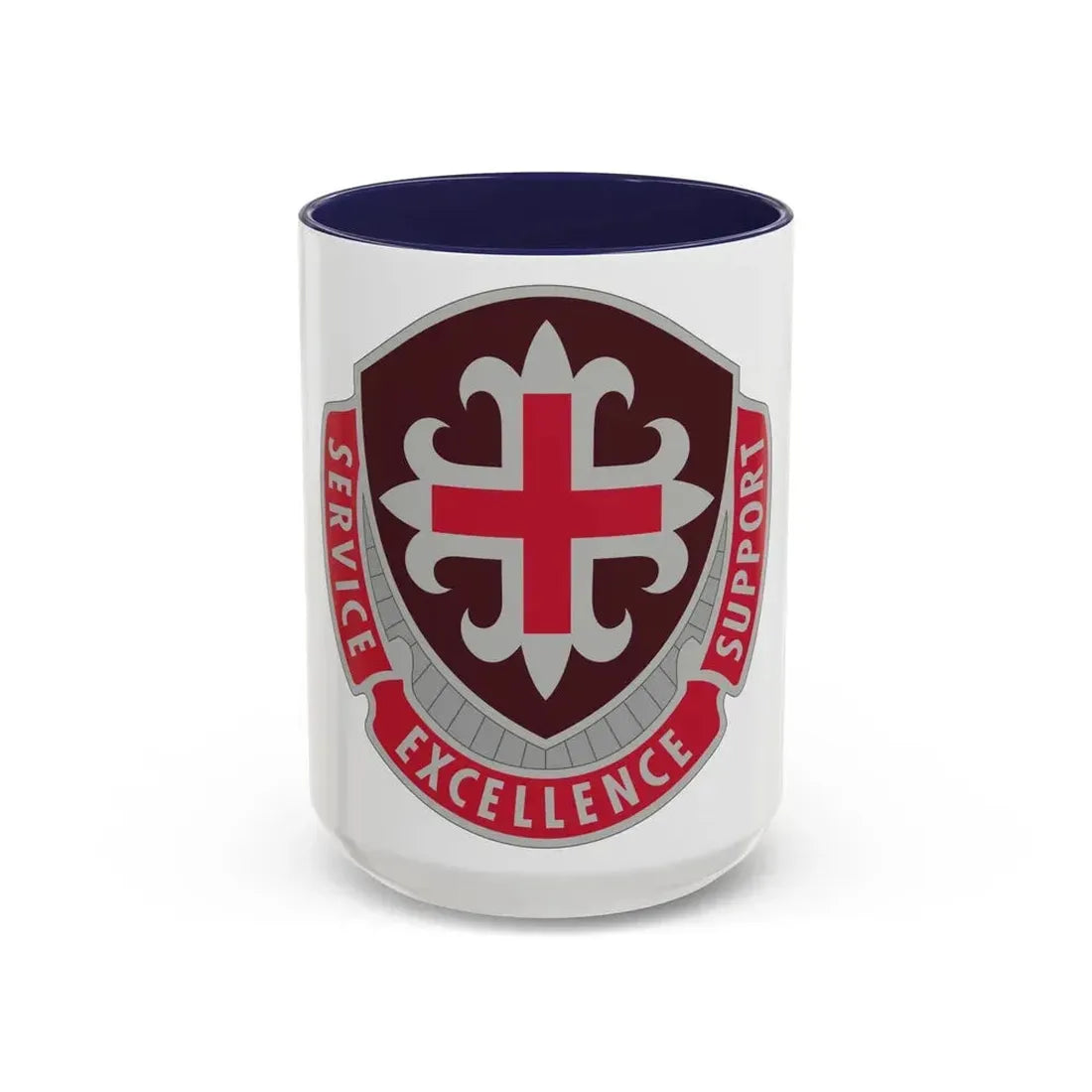 172 Medical Battalion (U.S. Army) Accent Coffee Mug 15oz Navy - Go Mug Yourself