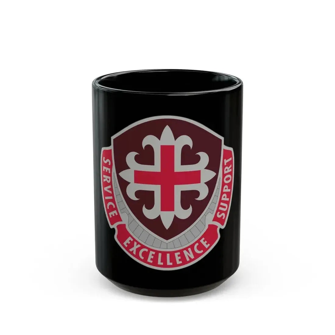 172 Medical Battalion (U.S. Army) Black Coffee Mug 15oz - Go Mug Yourself