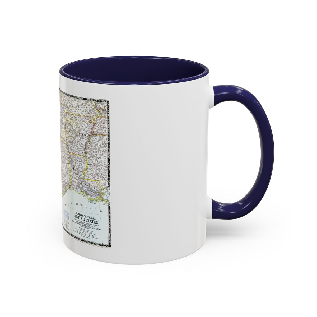 USA - South Central (1947) (Map) Accent Coffee Mug