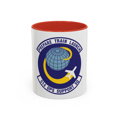 514th Operations Support Squadron (U.S. Air Force) Accent Coffee Mug