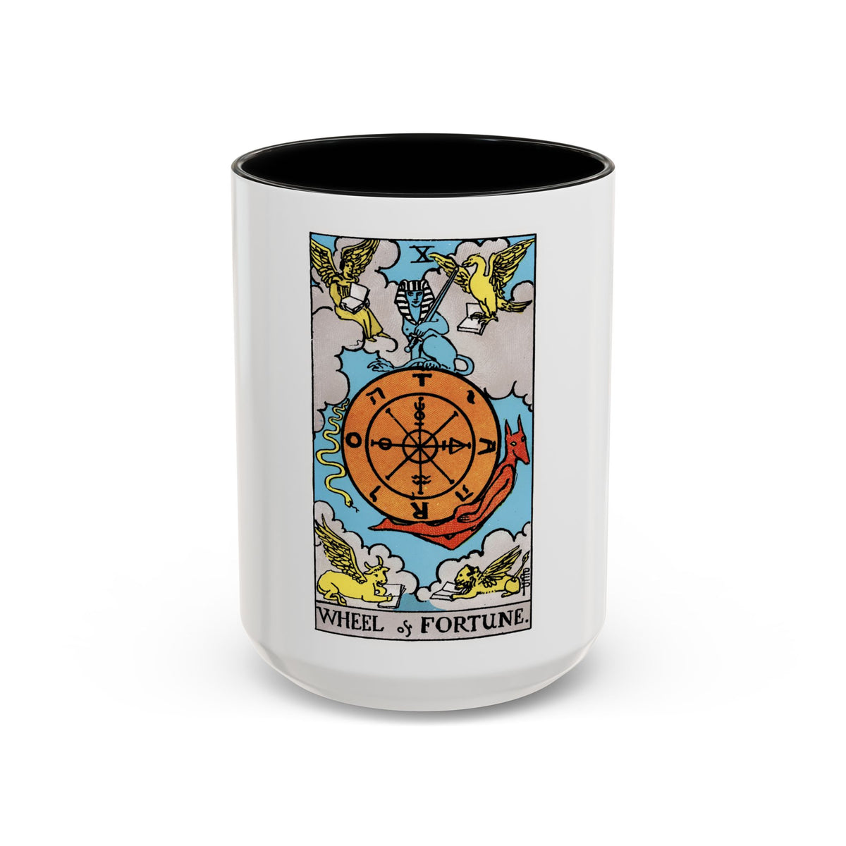 Wheel of Fortune (Tarot Card) Accent Coffee Mug