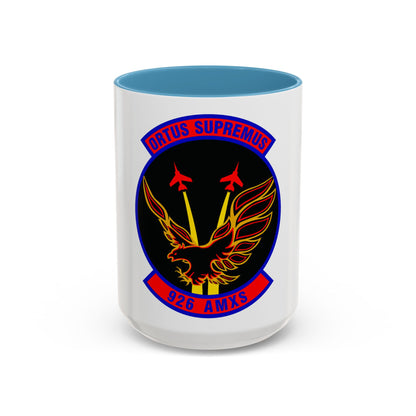 926 Aircraft Maintenance Squadron AFRC (U.S. Air Force) Accent Coffee Mug