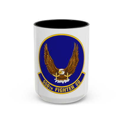 550 Fighter Squadron AETC (U.S. Air Force) Accent Coffee Mug