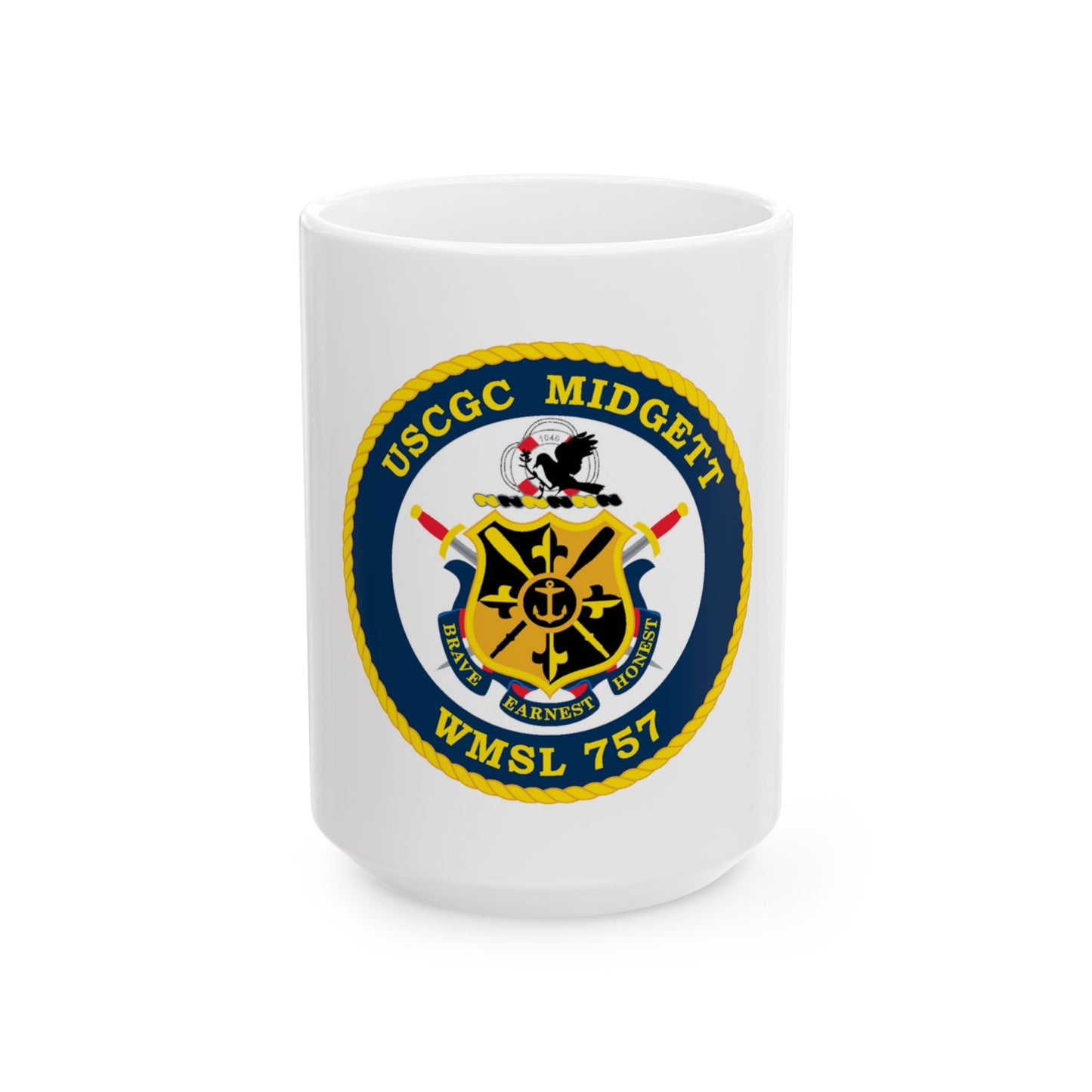 USCGC MIDGETT WMSL 757 (U.S. Coast Guard) White Coffee Mug