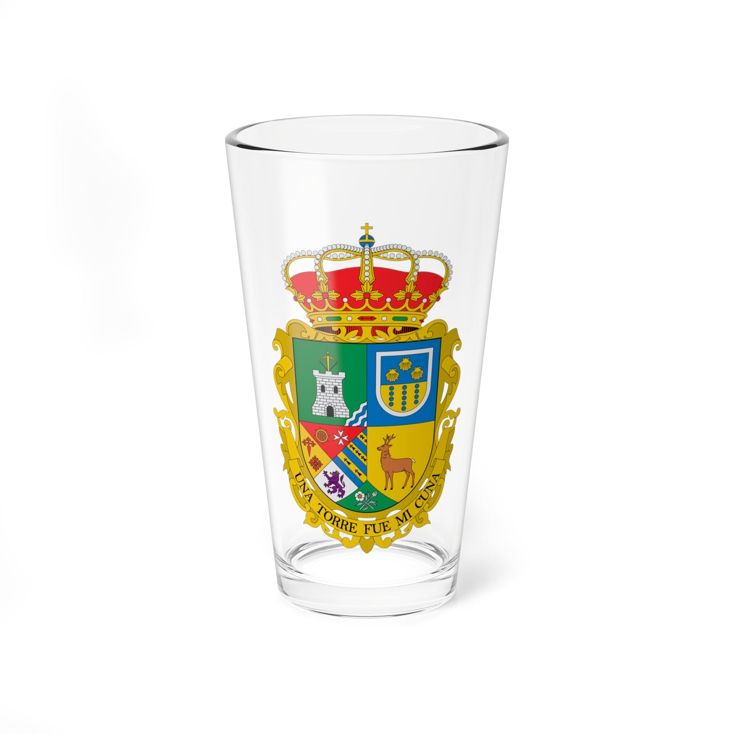 Escudo de Alcaudete de la Jara Toledo (Spain) (Coat of Arms) Pint Glass 16oz
