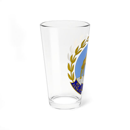Emblem of Eritrea or argent azur bleu ciel (Spain) (Coat of Arms) Pint Glass 16oz