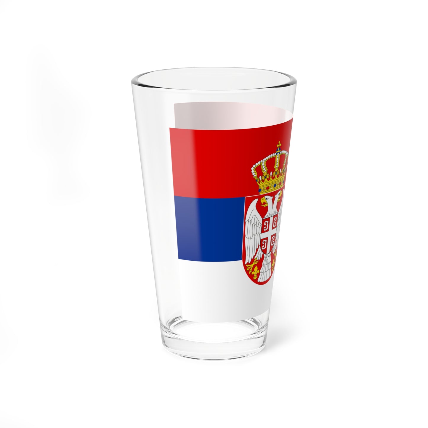 State Flag of Serbia (Serbia) Pint Glass 16oz