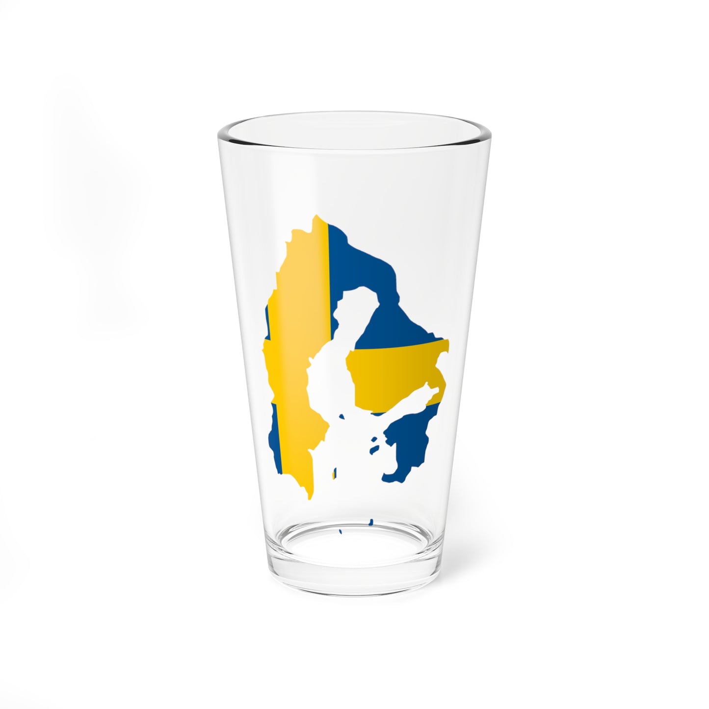 Flag-map of Sweden 1645 (Sweden) Pint Glass 16oz