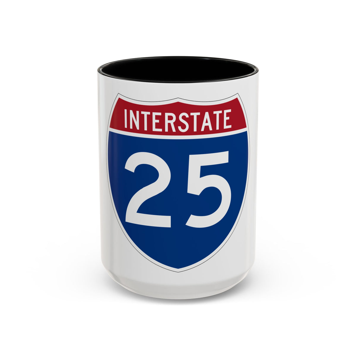 Interstate 25 (U.S. Highways) Accent Coffee Mug