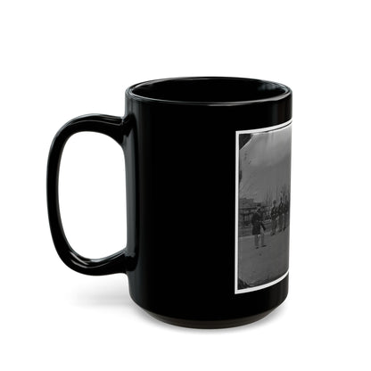 Washington, D.C. Noncommissioned Officers Of Company H, 10th Veteran Reserve Corps, At Washington Circle (U.S. Civil War) Black Coffee Mug