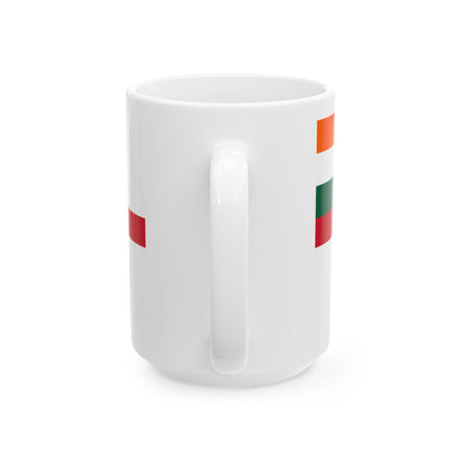 Naval Ensign of India 1950-2001 (India) White Coffee Mug