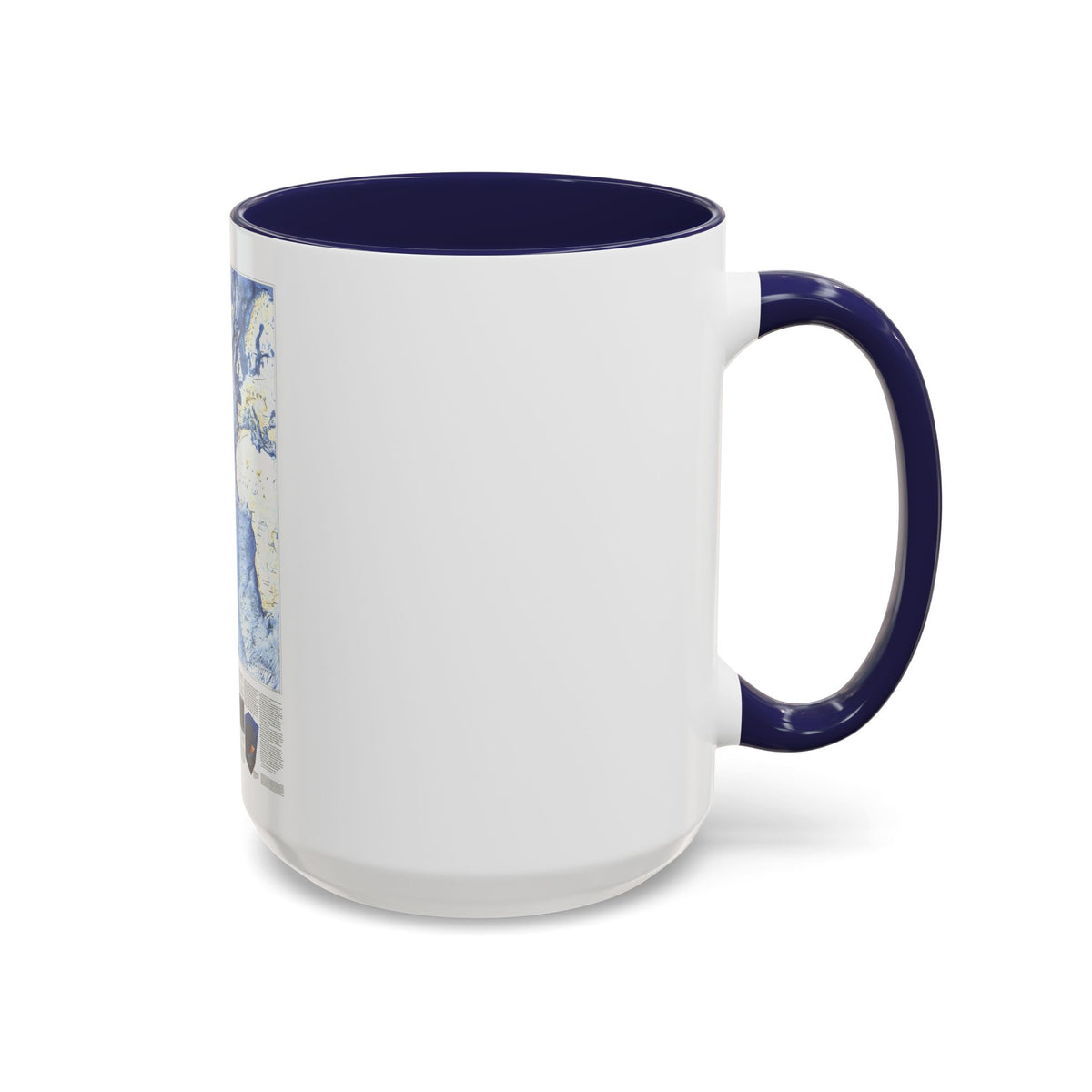 Atlantic Ocean (1990) (Map) Accent Coffee Mug