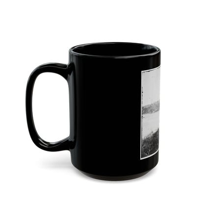 Point Of Rocks, Virginia (Vicinity). View Along River. Butler's Signal Tower In Distance (U.S. Civil War) Black Coffee Mug