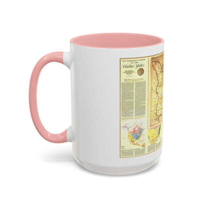 USA - Territorial Growth (1987) (Map) Accent Coffee Mug