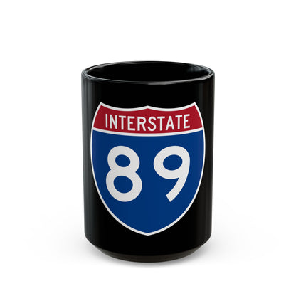 Interstate 89 (U.S. Highways) Black Coffee Mug