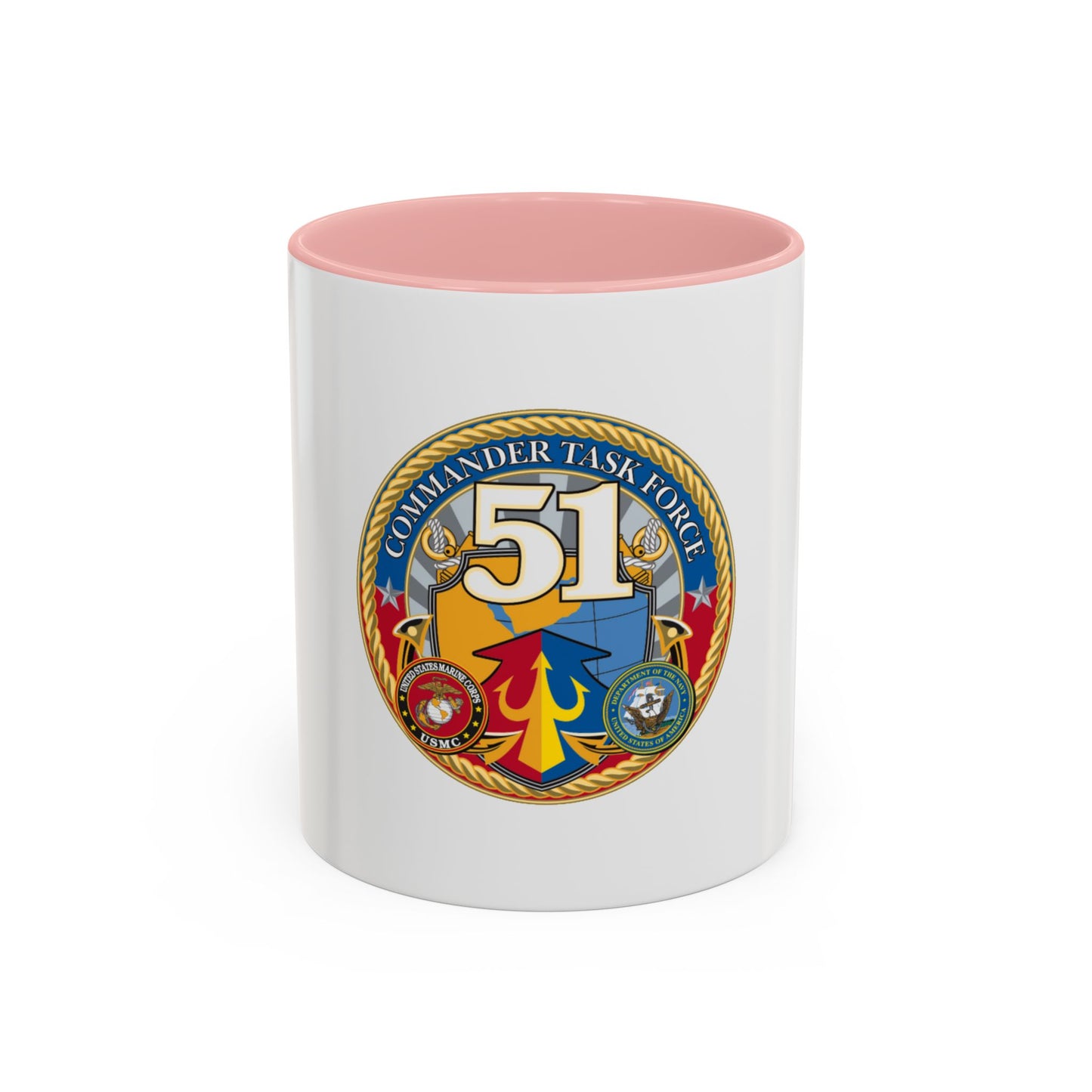 USCGC Command Task Force (U.S. Coast Guard) Accent Coffee Mug