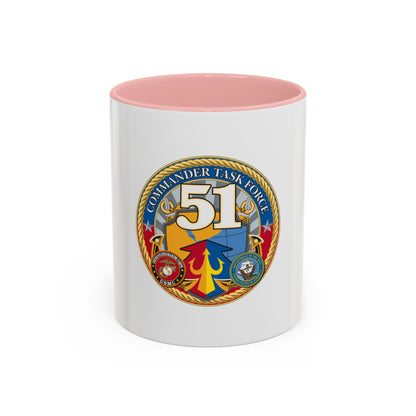 USCGC Command Task Force (U.S. Coast Guard) Accent Coffee Mug