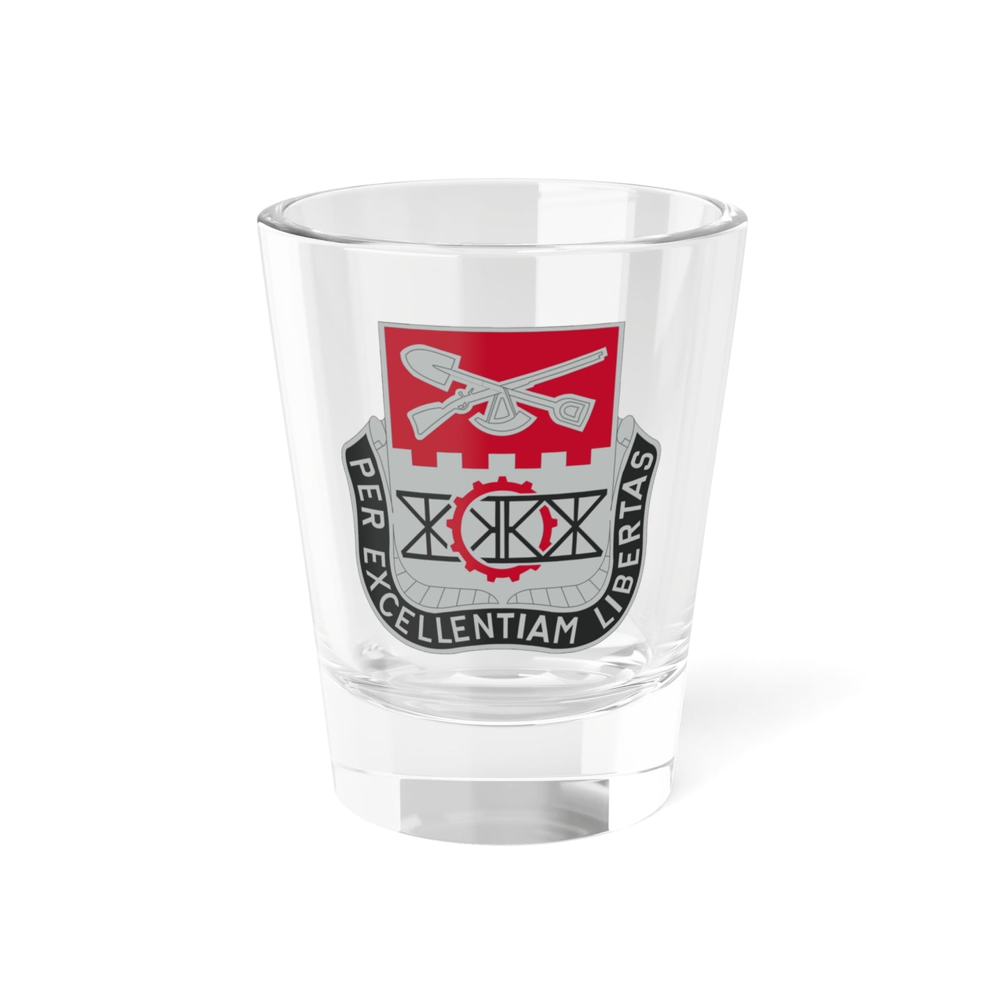 206 Engineer Battalion (U.S. Army) Shot Glass 1.5oz