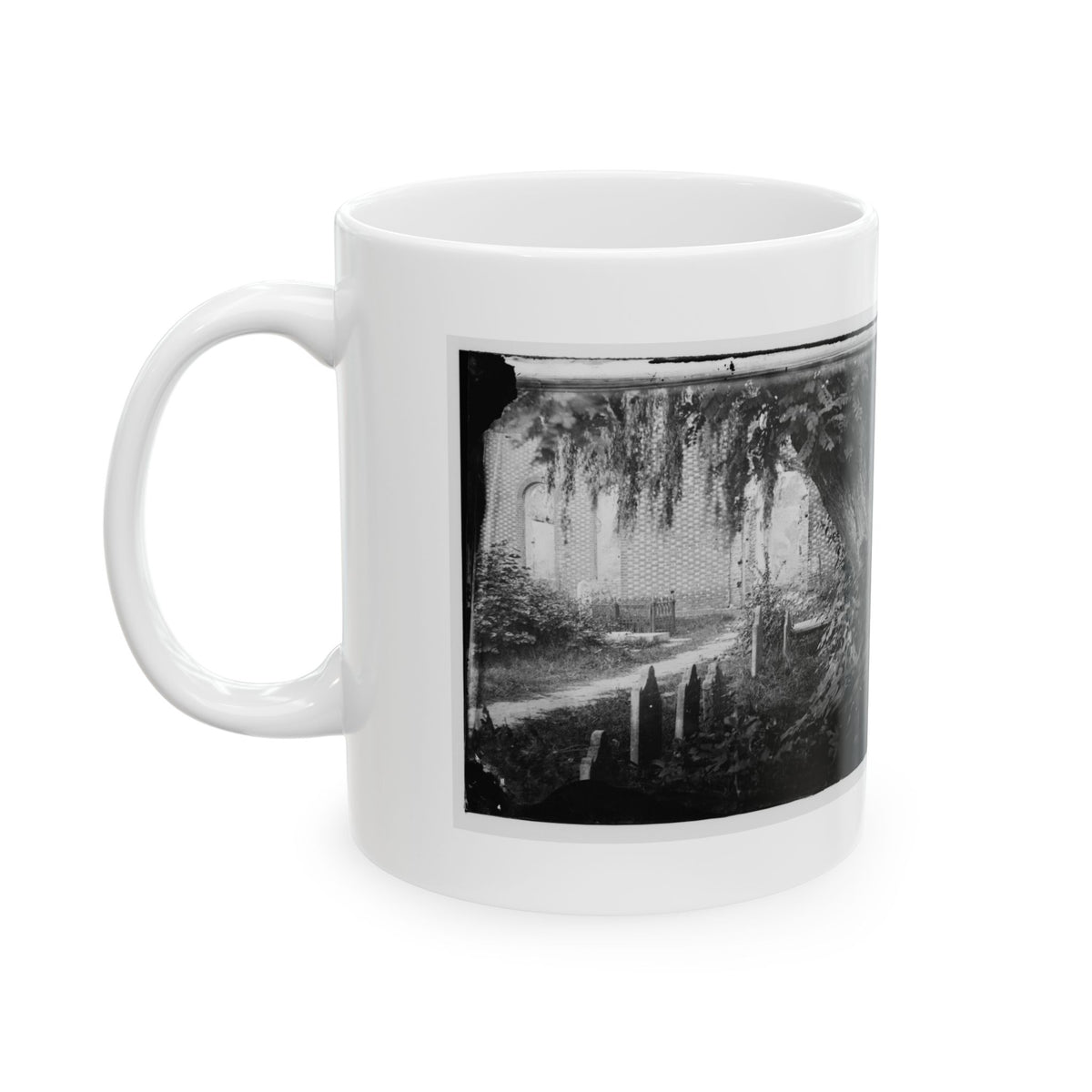 Churchyard With Graves (U.S. Civil War) White Coffee Mug