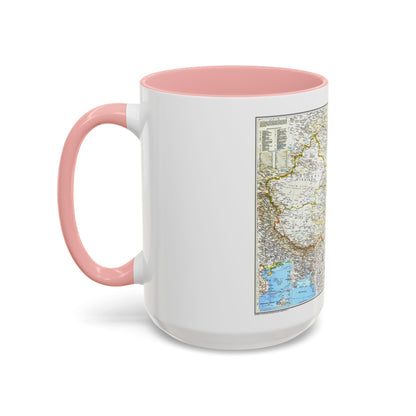 China 1 (1991) (Map) Accent Coffee Mug