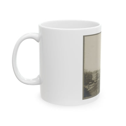 Aerial View Of A Camp In The Distance (U.S. Civil War) White Coffee Mug