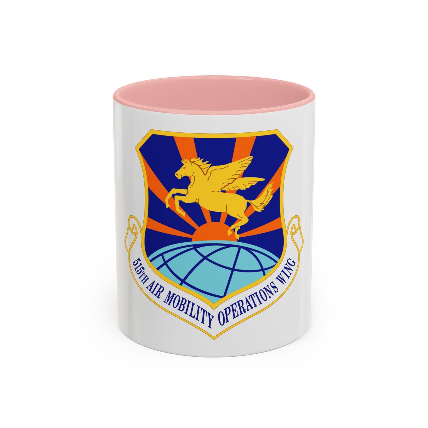 515 Air Mobility Operations Wing AMC (U.S. Air Force) Accent Coffee Mug