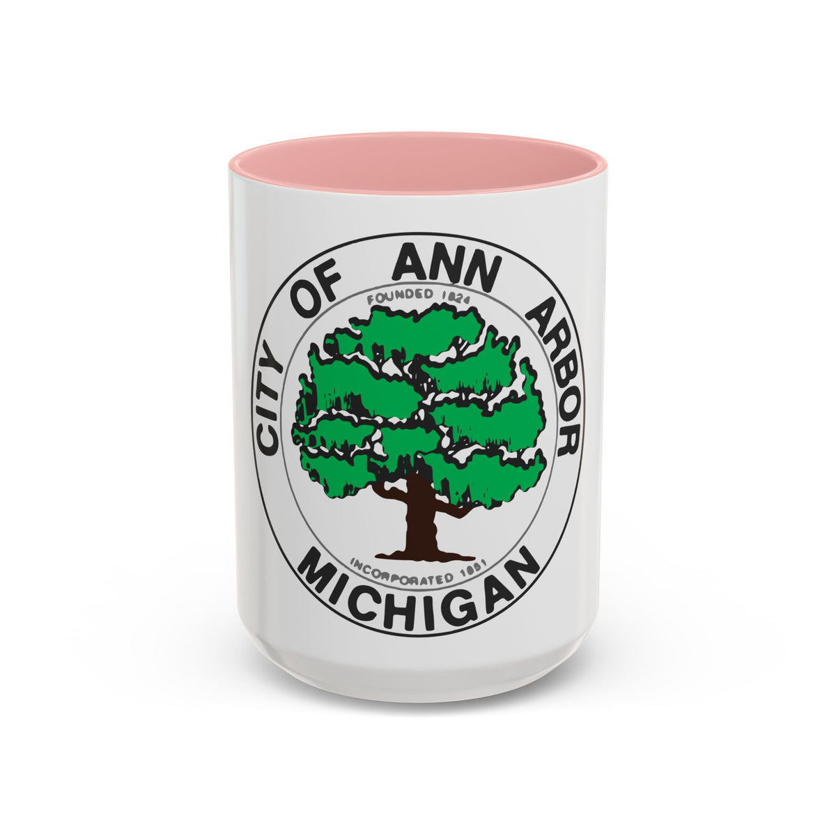 Seal of Ann Arbor Michigan - Accent Coffee Mug