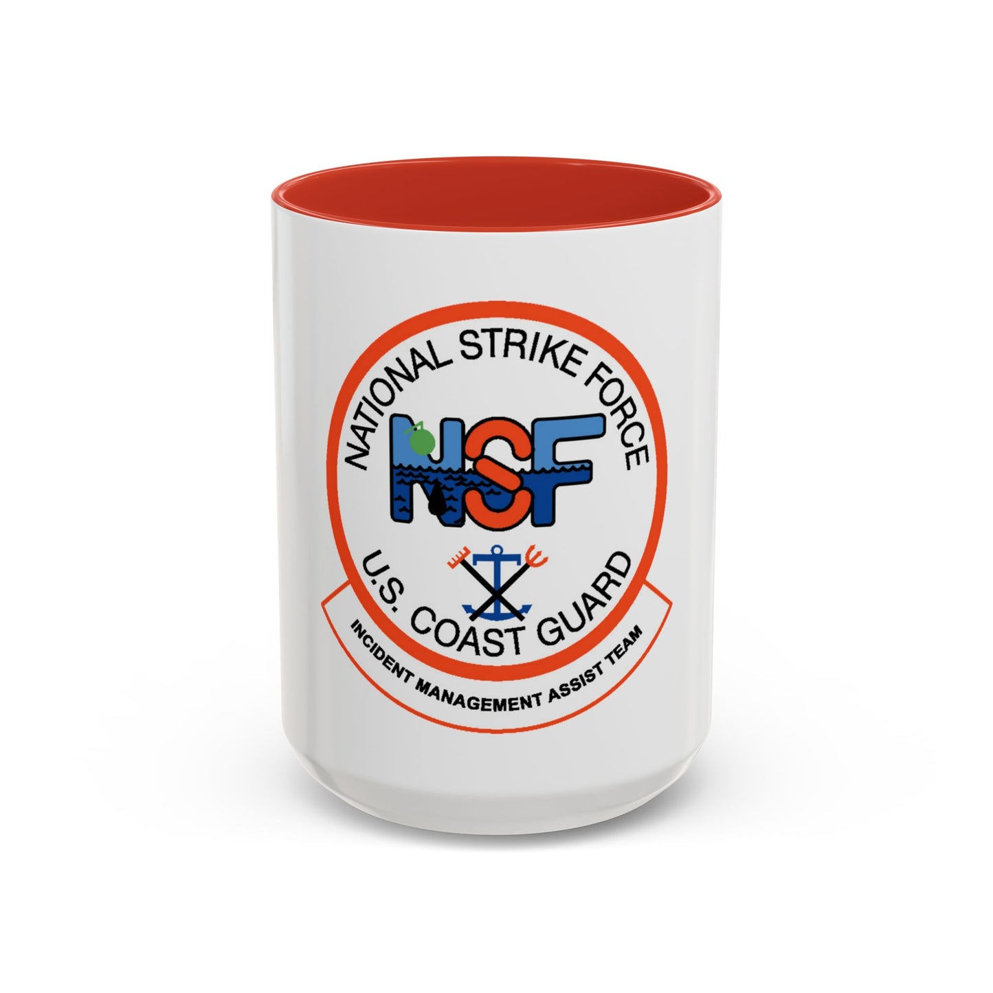 USCG NSF Incident Management Assist Team (U.S. Coast Guard) Accent Coffee Mug