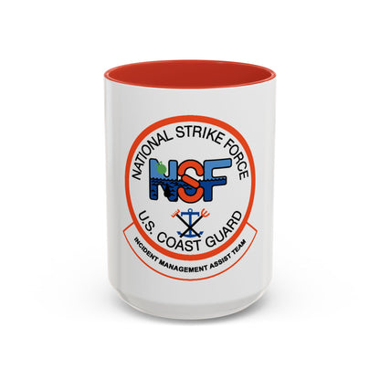 USCG NSF Incident Management Assist Team (U.S. Coast Guard) Accent Coffee Mug