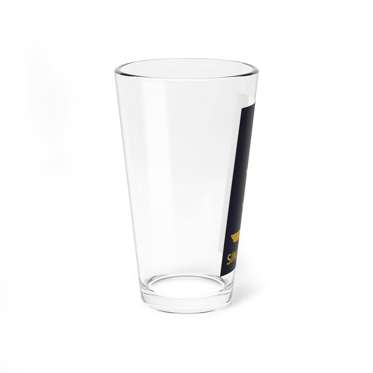 09 RSAF OF07 (Singapore) (Military Rank) Pint Glass 16oz