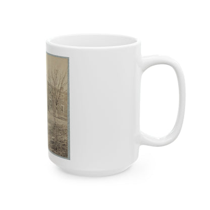 Aiken's House, James River, Va.(2) (U.S. Civil War) White Coffee Mug