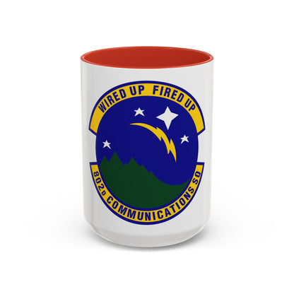 802d Communications Squadron (U.S. Air Force) Accent Coffee Mug