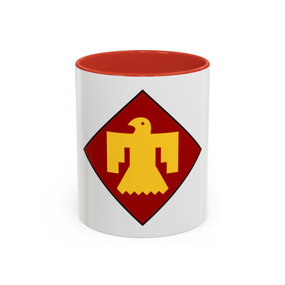45th Infantry insignia thunderbird (U.S. Army) Accent Coffee Mug