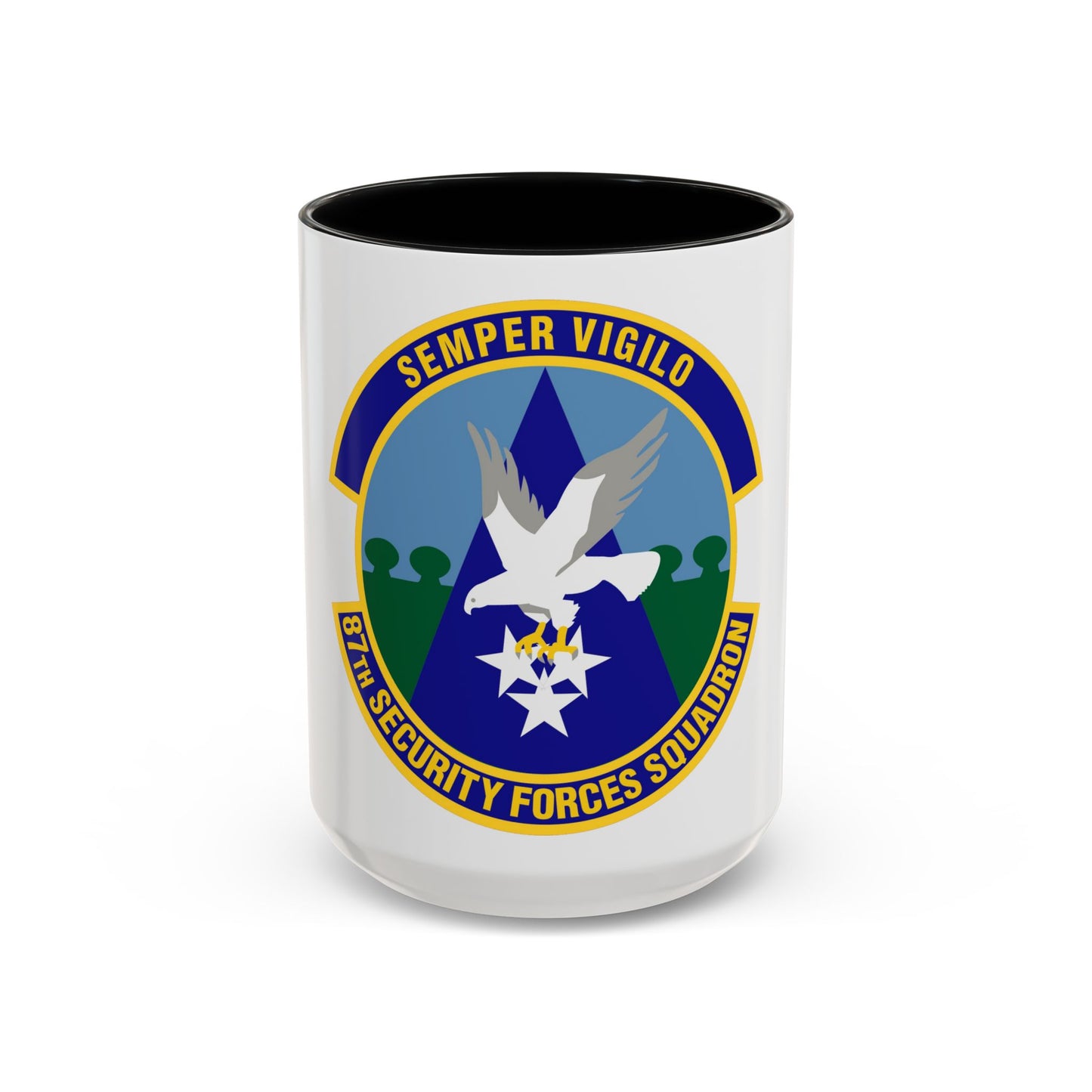 87 Security Forces Squadron AMC (U.S. Air Force) Accent Coffee Mug