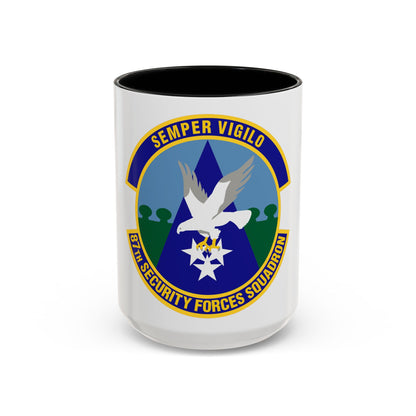 87 Security Forces Squadron AMC (U.S. Air Force) Accent Coffee Mug