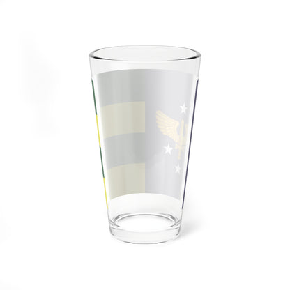 Rank flag of Tenente-brigadeiro of Brazilian Air Force (Brazil) Pint Glass 16oz